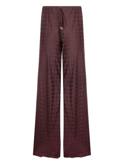 Roberto Cavalli monogram-pattern drawstring trousers