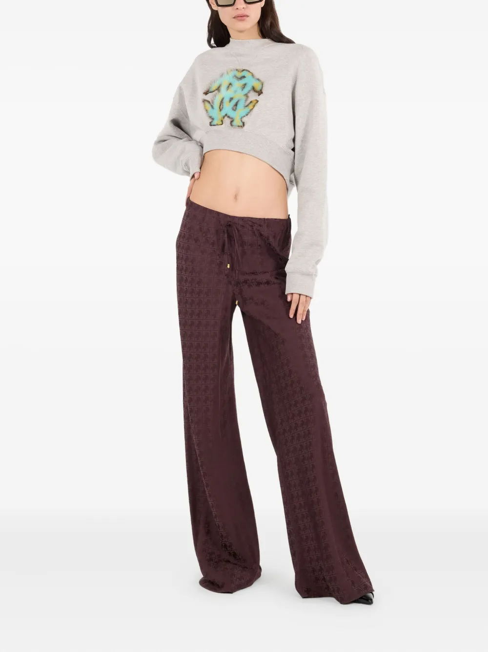 Roberto Cavalli Broek met trekkoord - Bruin