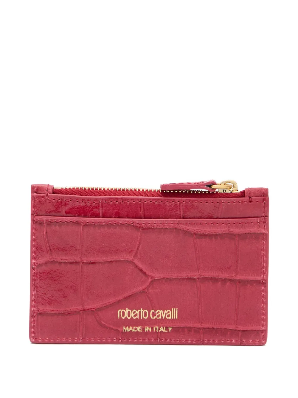 Roberto Cavalli Leren portemonnee Roze