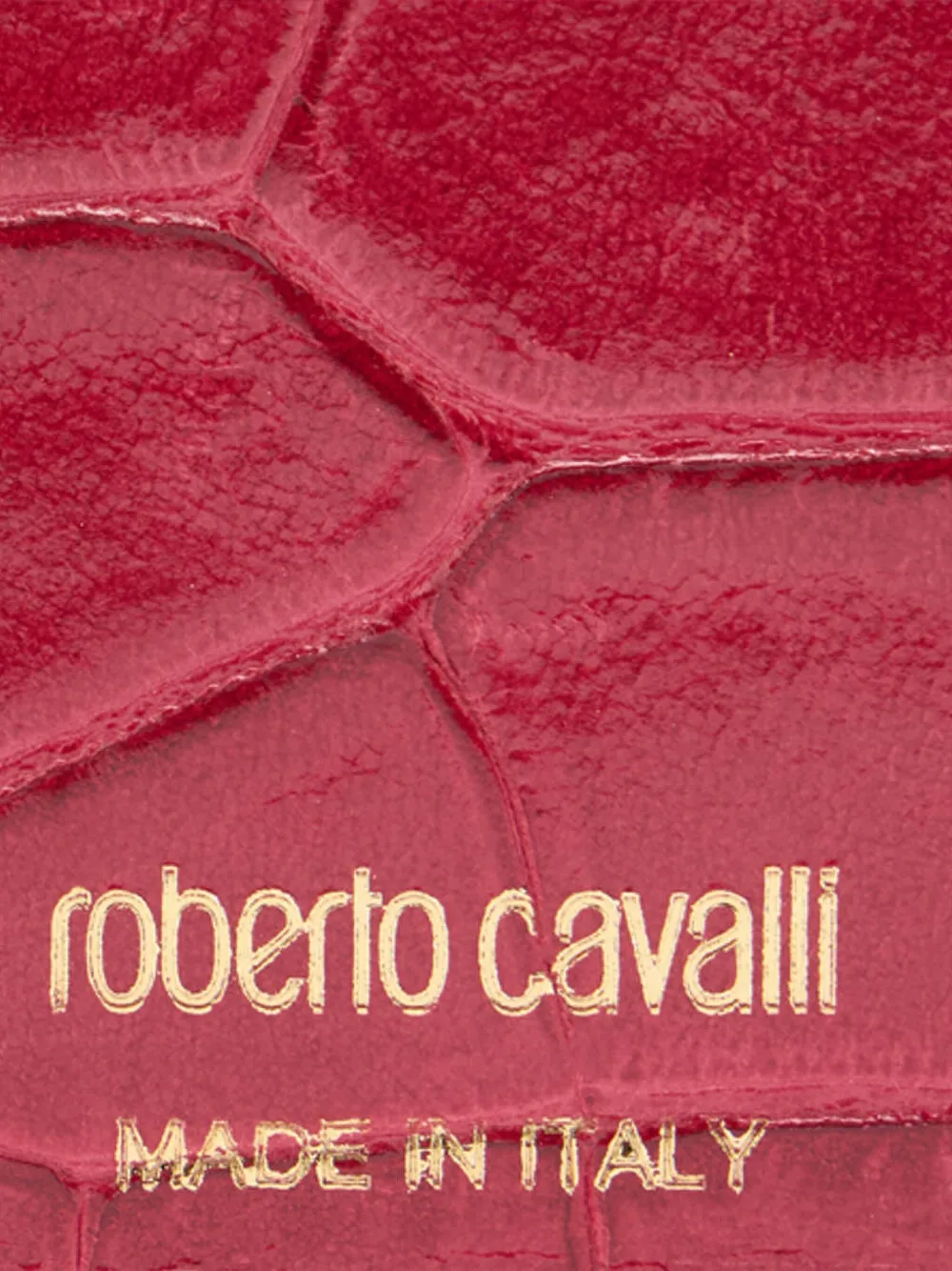 Roberto Cavalli Leren portemonnee Roze
