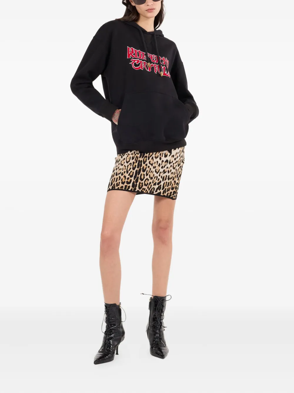 Roberto Cavalli Rok met jaguarprint - Bruin