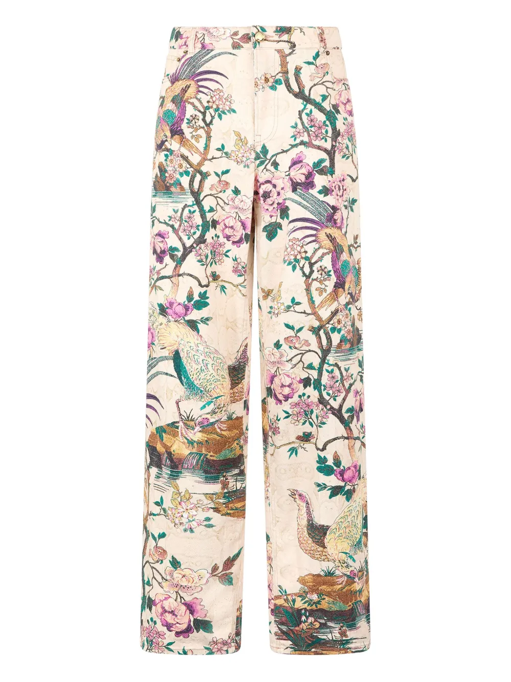 Roberto Cavalli Jeans met bloemenprint D1412