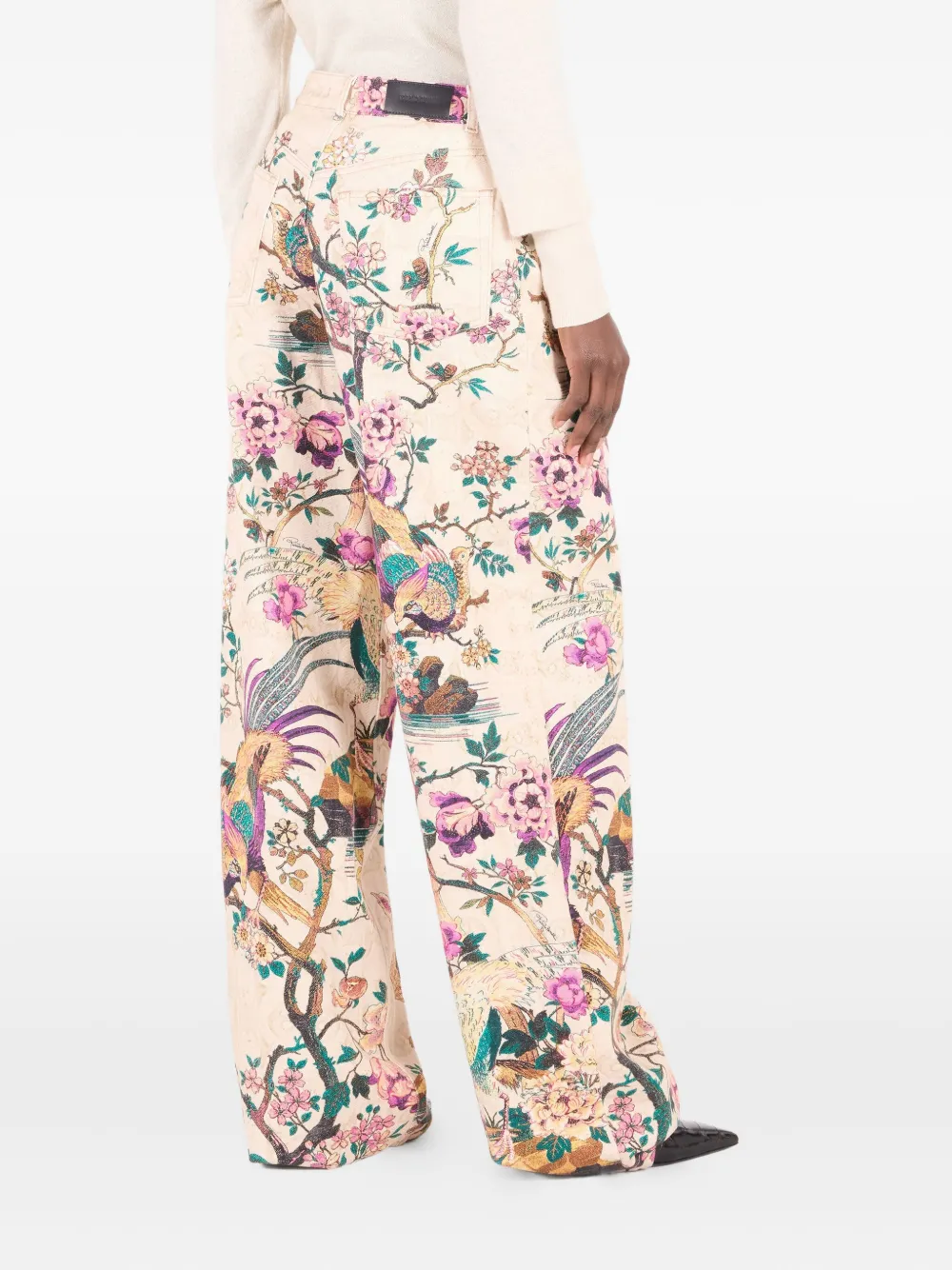 Roberto Cavalli Jeans met bloemenprint D1412