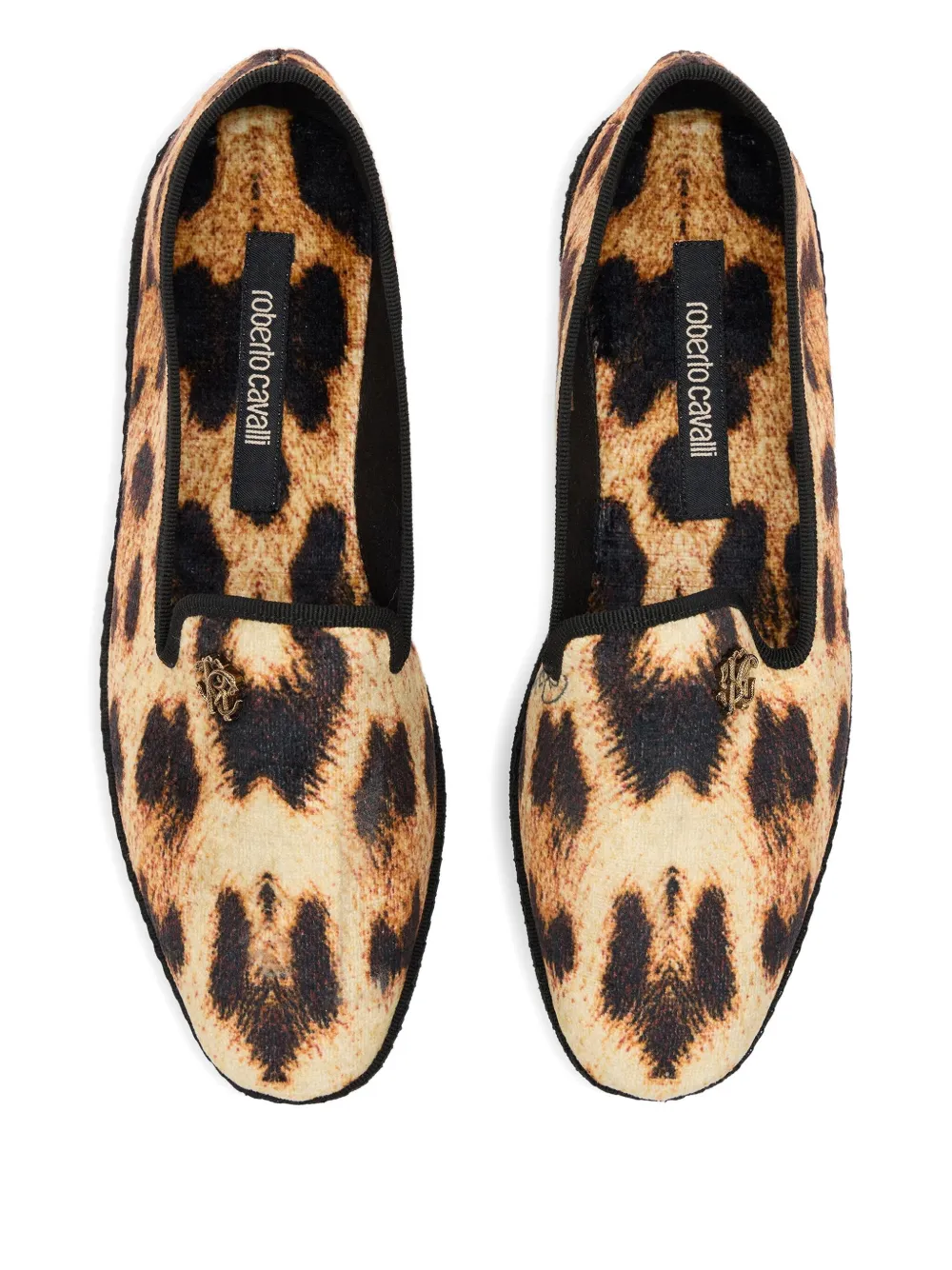 Roberto Cavalli leopard-print loafers Brown