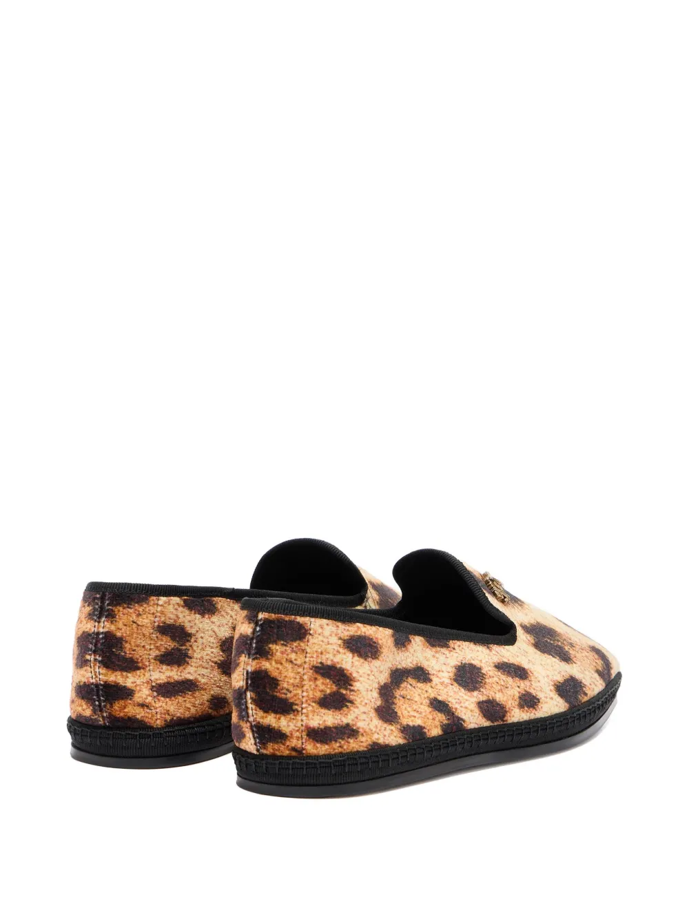 Roberto Cavalli leopard-print loafers Brown