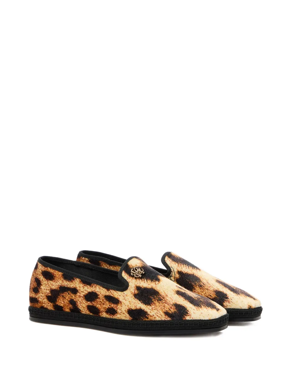 Roberto Cavalli leopard-print loafers Brown