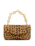 Roberto Cavalli leopard-print chain bag - Brown