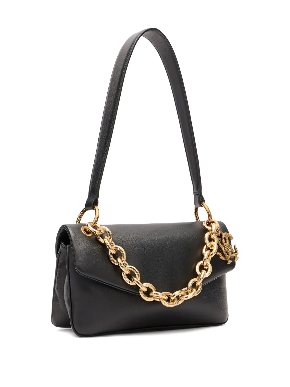Roberto Cavalli Schoudertas verfraaid met ketting 05051 BLACK