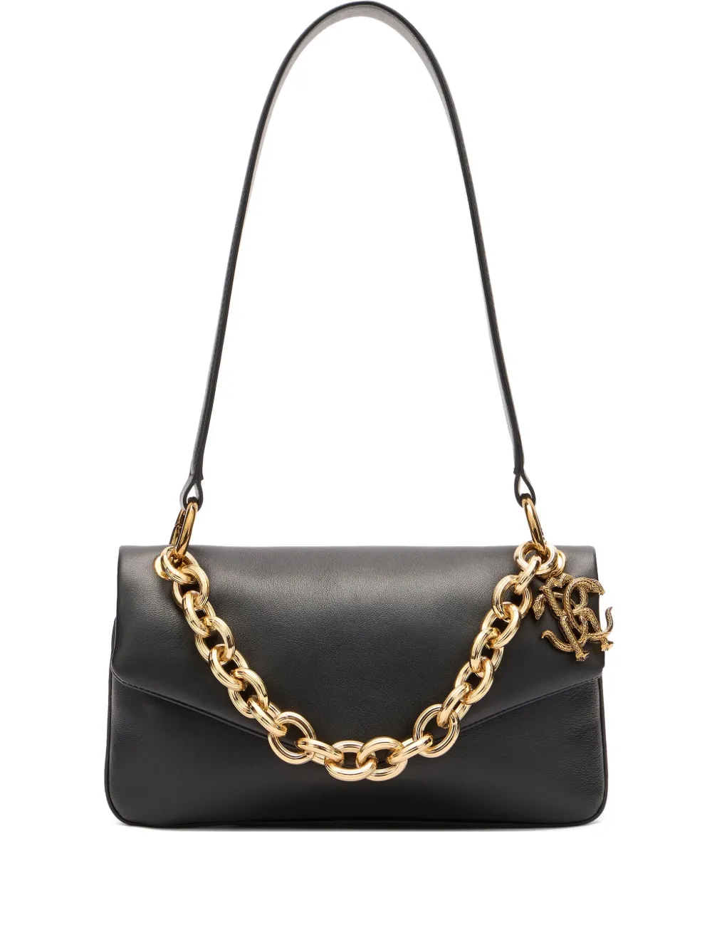 Roberto Cavalli Schoudertas verfraaid met ketting 05051 BLACK