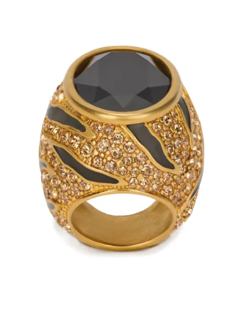 Roberto Cavalli crystal-embellished ring