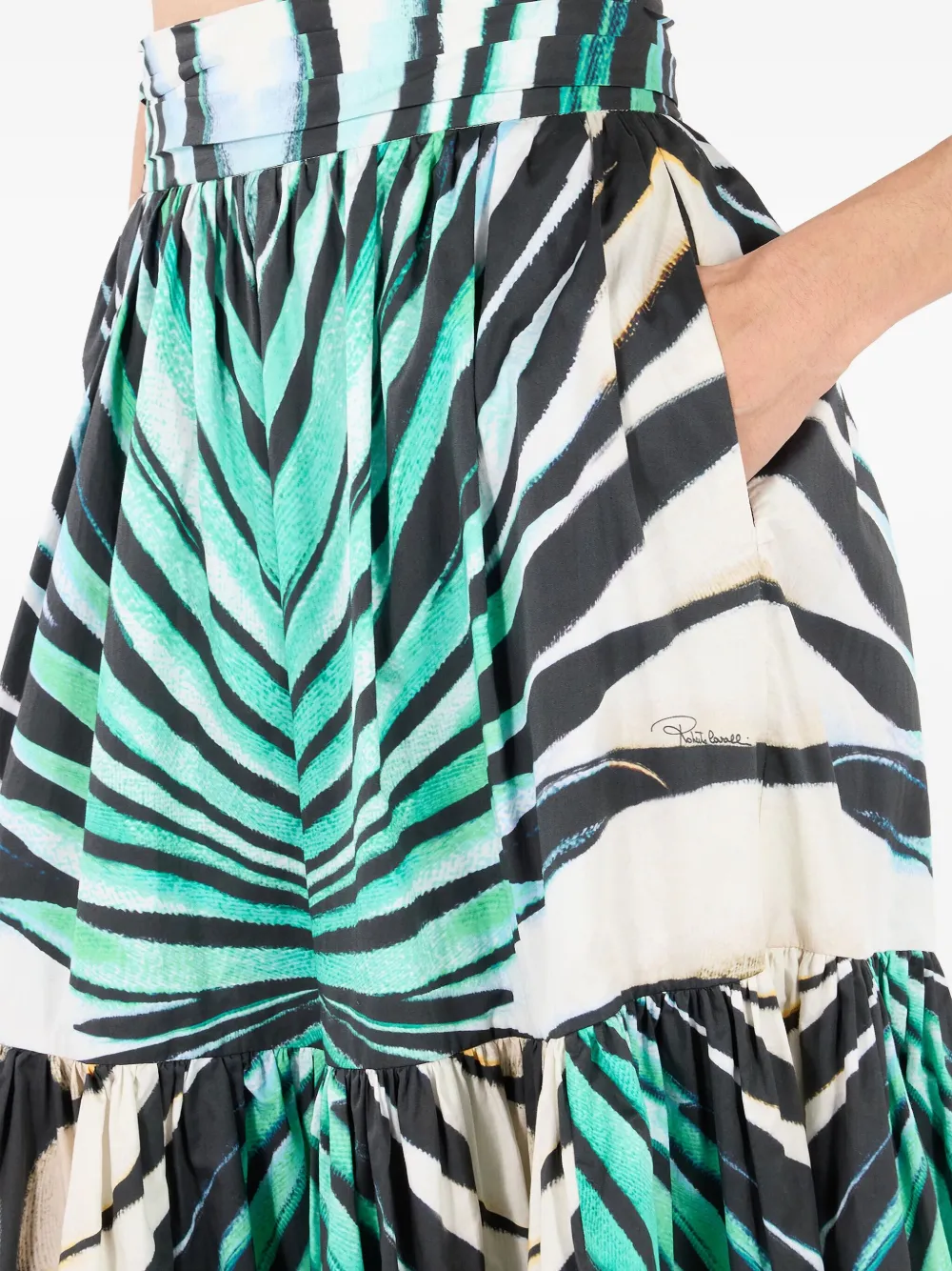 Roberto Cavalli Gelaagde rok Blauw