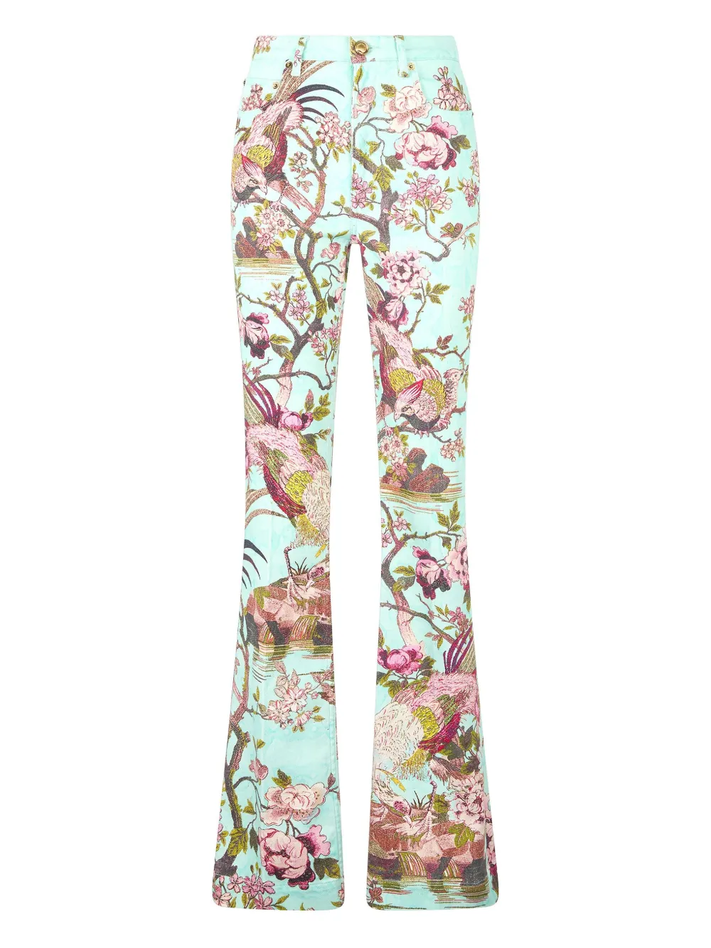 Roberto Cavalli Flared broek Groen