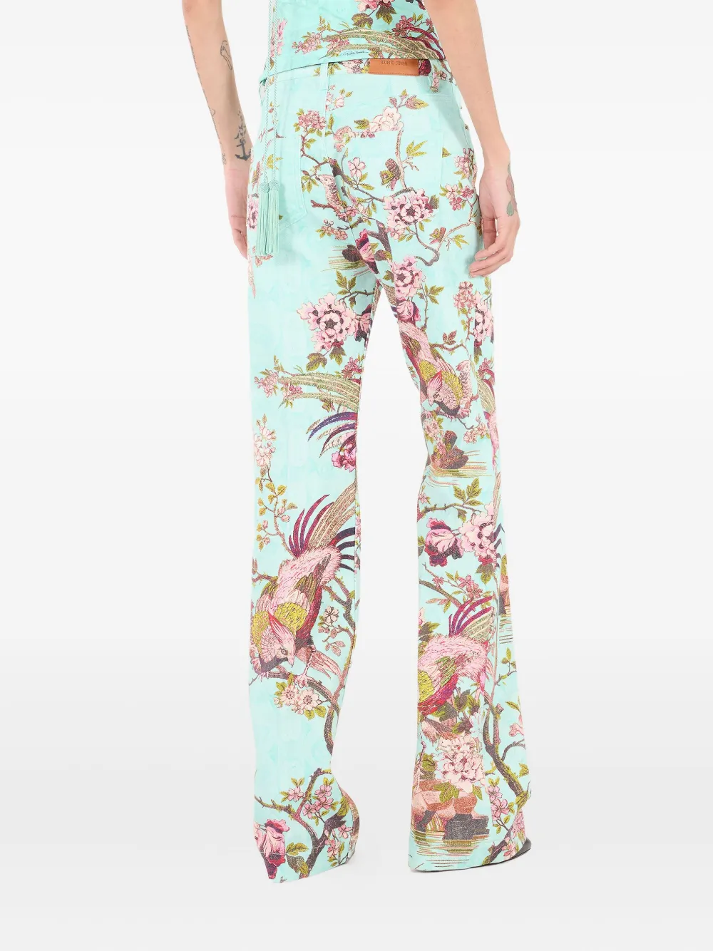 Roberto Cavalli Flared broek Groen