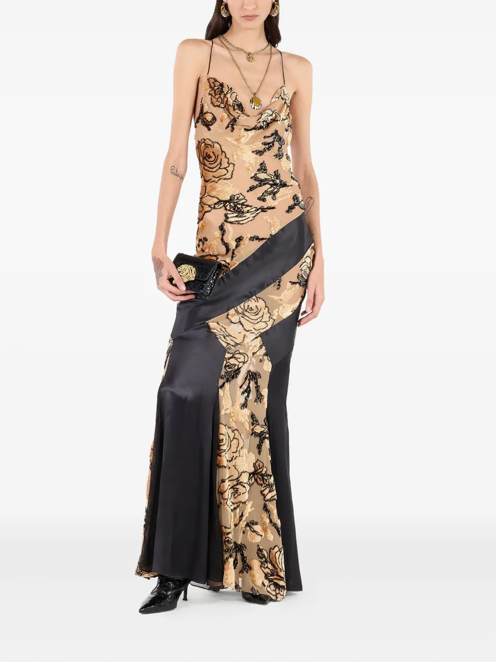 Roberto Cavalli Jurk met bloemenpatroon Roze