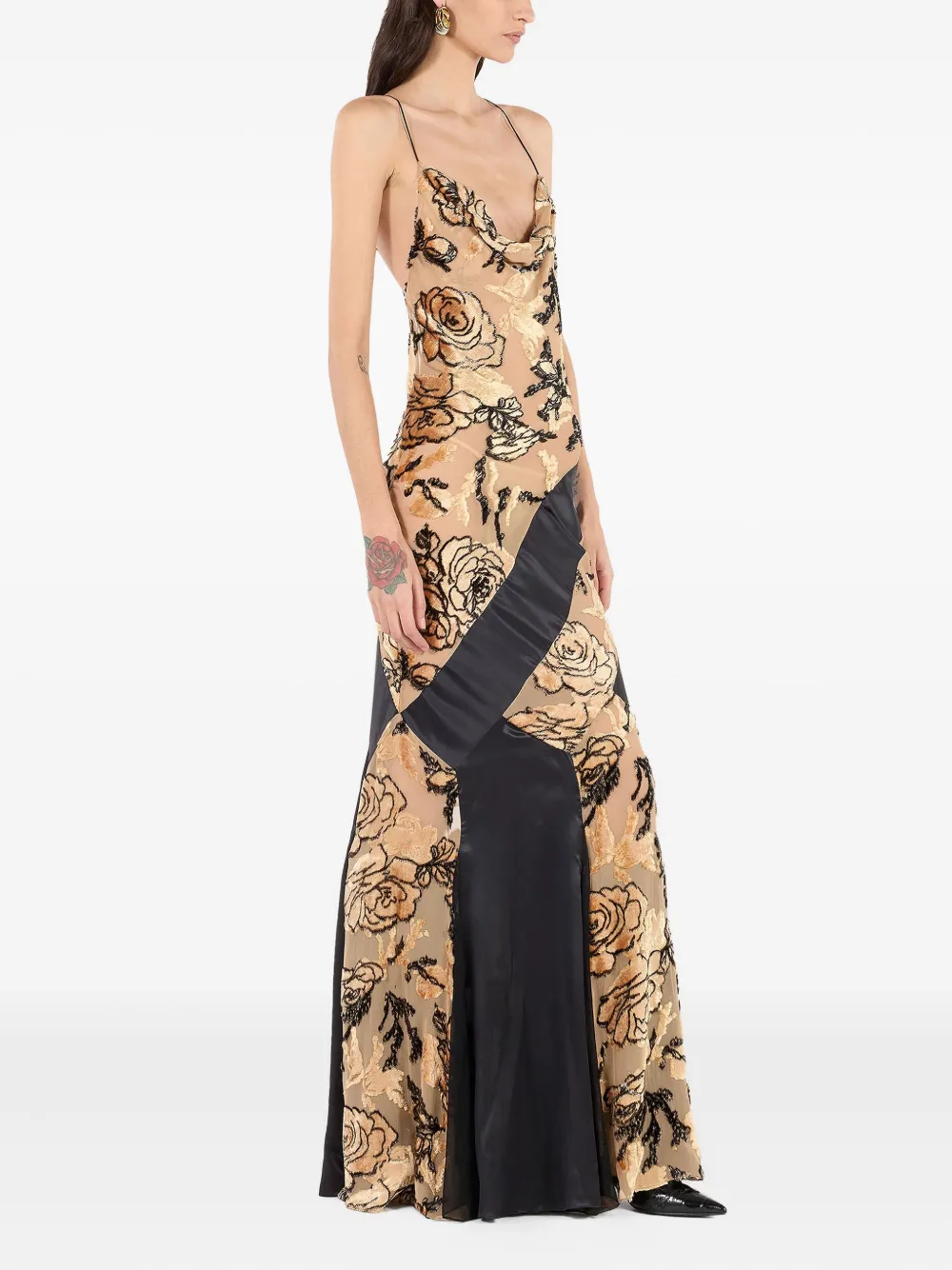 Roberto Cavalli Jurk met bloemenpatroon Roze