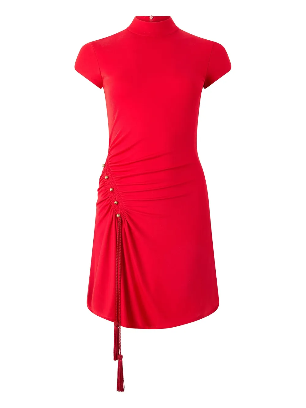 Roberto Cavalli Mini-jurk met gesmokt detail Rood