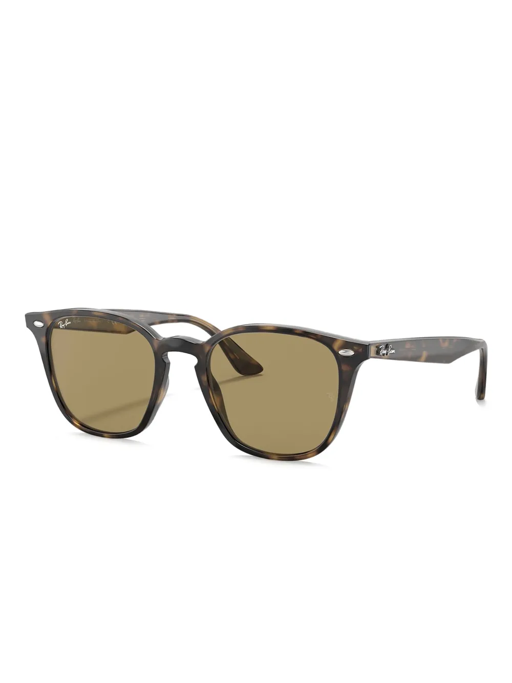 Ray-Ban RB4258 zonnebril met vierkant montuur Bruin