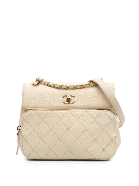 CHANEL Pre-Owned 2019 Caviar Business Affinity Messenger Flap crossbody bag