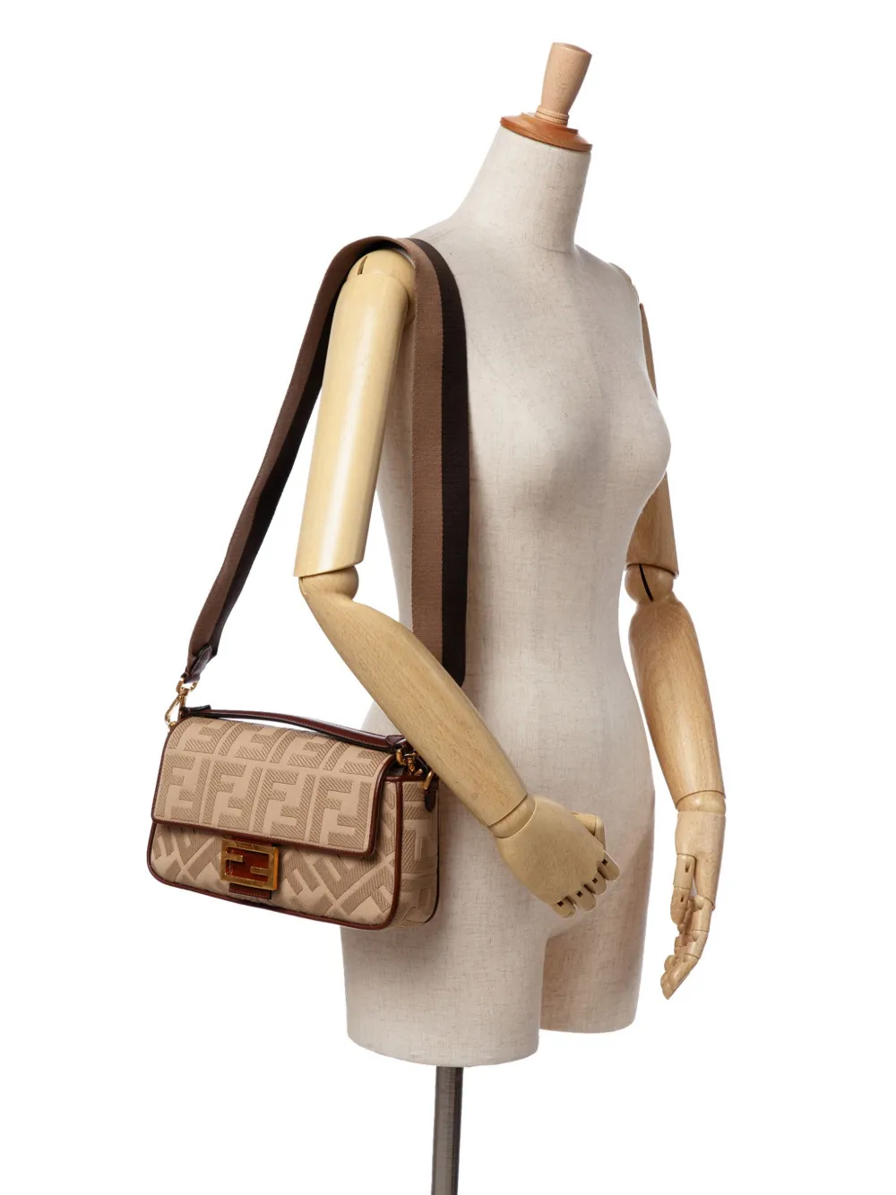 Fendi Pre-Owned 2010-2024 Medium Embroidered Canvas Baguette satchel | Pre-Owned | Image 2