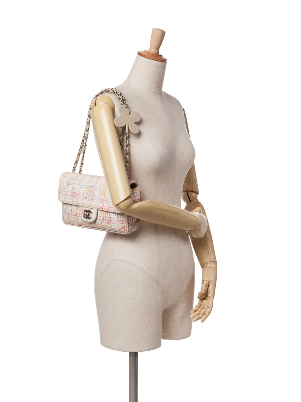 CHANEL Pre-Owned 2004-2005 Small Printed Canvas Watercolor Clover Flap shoulder bag | Pre-Owned | Image 2