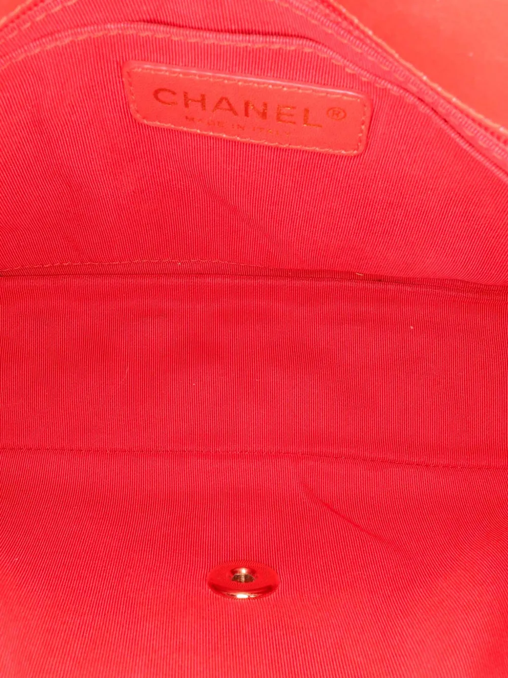 Pre-owned Chanel 2009-2010 Medium Classic Patent Valentines Heart Charms Single Flap Shoulder Bag In Red