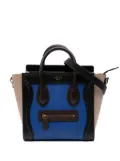 Céline Pre-Owned 2015 Nano Tricolor Leather Luggage Tote satchel - Blue