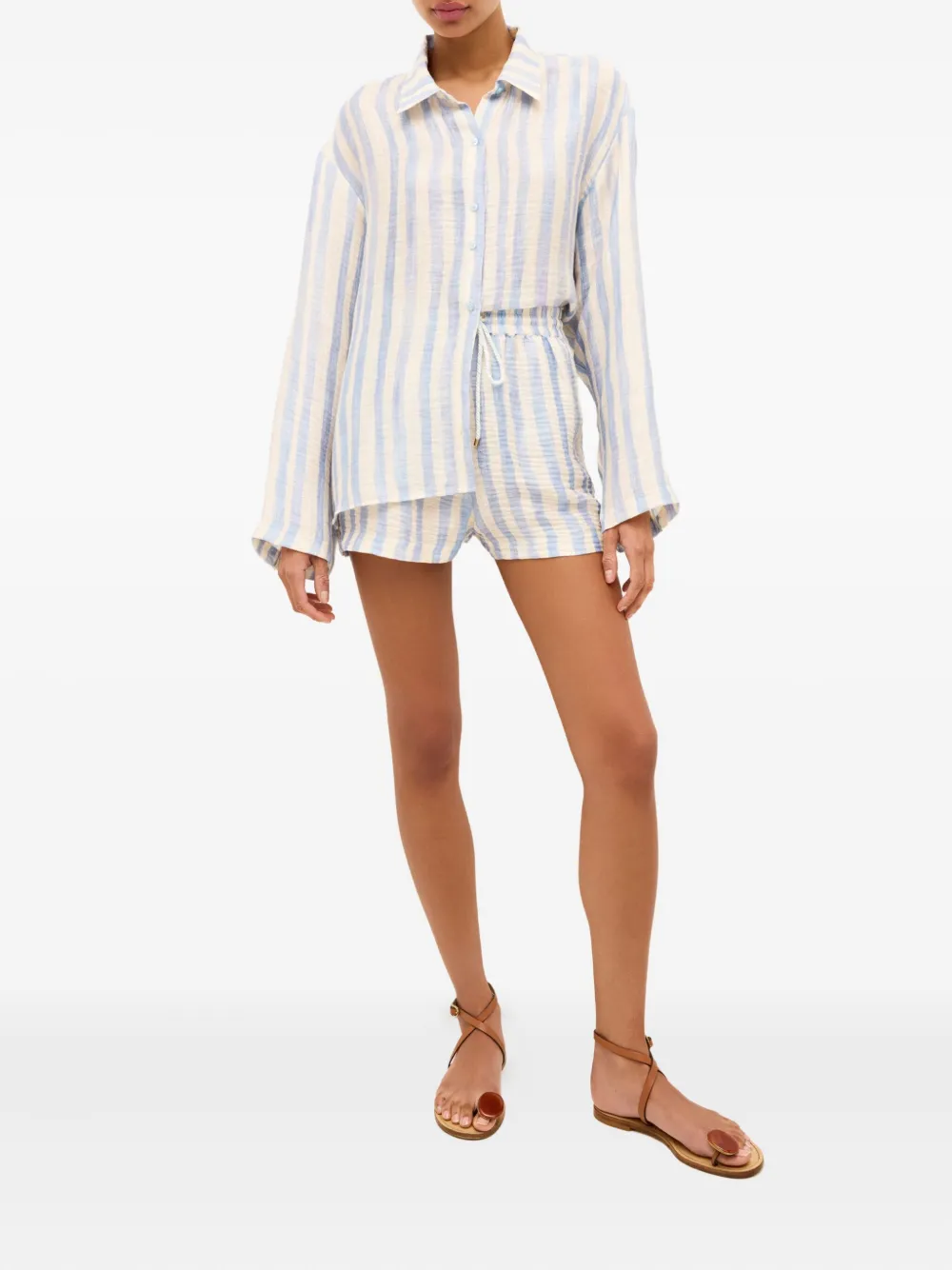Marie Oliver Ana striped drawstring shorts | Short Shorts | Image 2