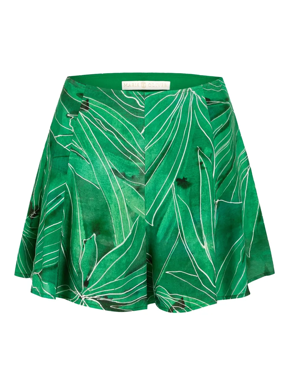 Marie Oliver Miles leaf-print shorts | Green | Image 1