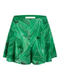 Marie Oliver Miles leaf-print shorts - Green