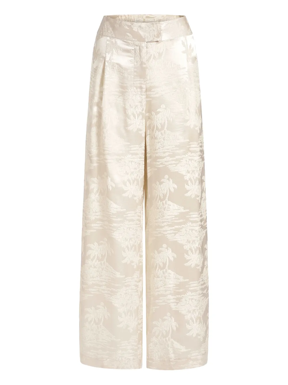 Marie Oliver pantalones Rudy con palmera estampada | neutro | Image 1