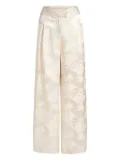 Marie Oliver Rudy palm tree-print trousers - Neutrals