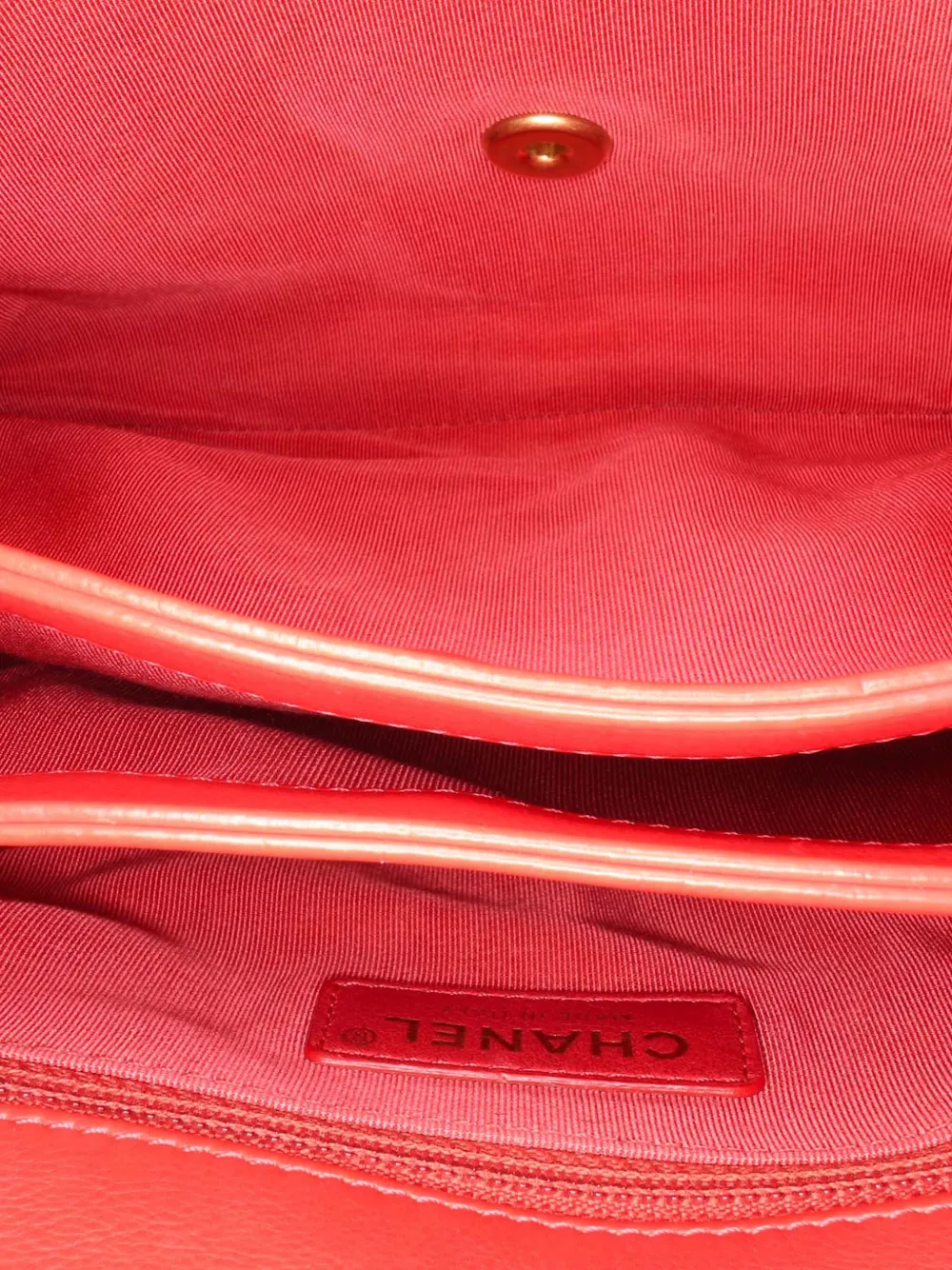 Pre-owned Chanel 2019 Quilted Calfskin Metal Top Handle Envelope Flap Satchel