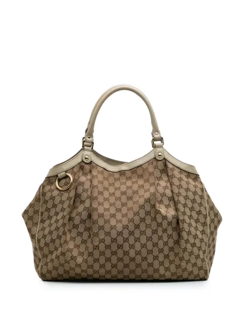 Gucci Pre-Owned 2016-2024 Large GG Canvas Sukey tote bag