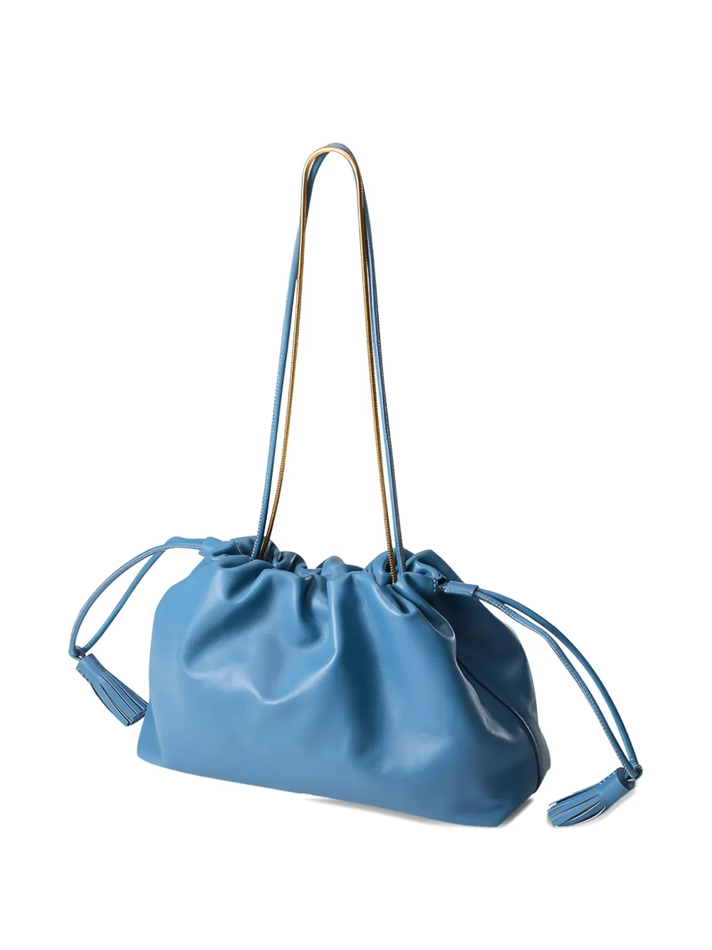 Veronica Beard Stash Tassel-detail Drawstring Shoulder Bag In Blue
