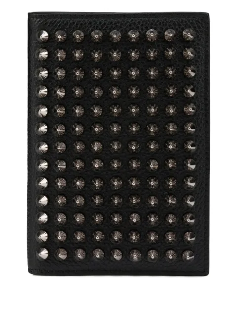 Christian Louboutin stud-embellished leather passport cover