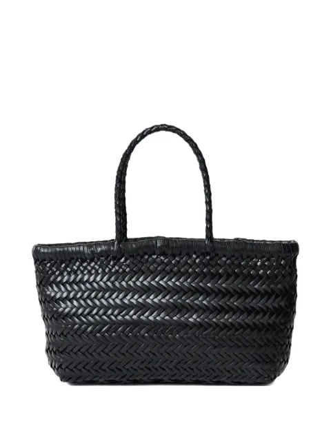DRAGON DIFFUSION mini Flat Gora woven leather tote bag