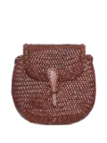 DRAGON DIFFUSION mini City woven leather cross body bag - Brown