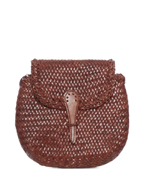 DRAGON DIFFUSION mini City woven leather cross body bag