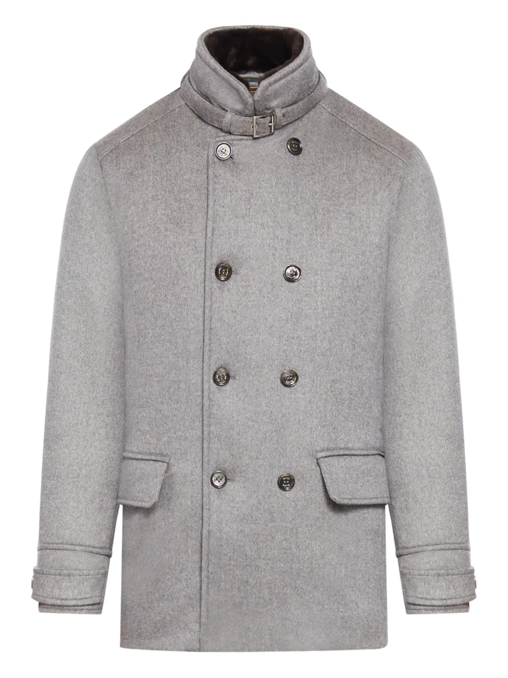 Moorer double-breasted wool coat | Grey | Image 1