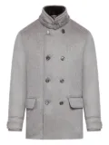 Moorer double-breasted wool coat - Grey
