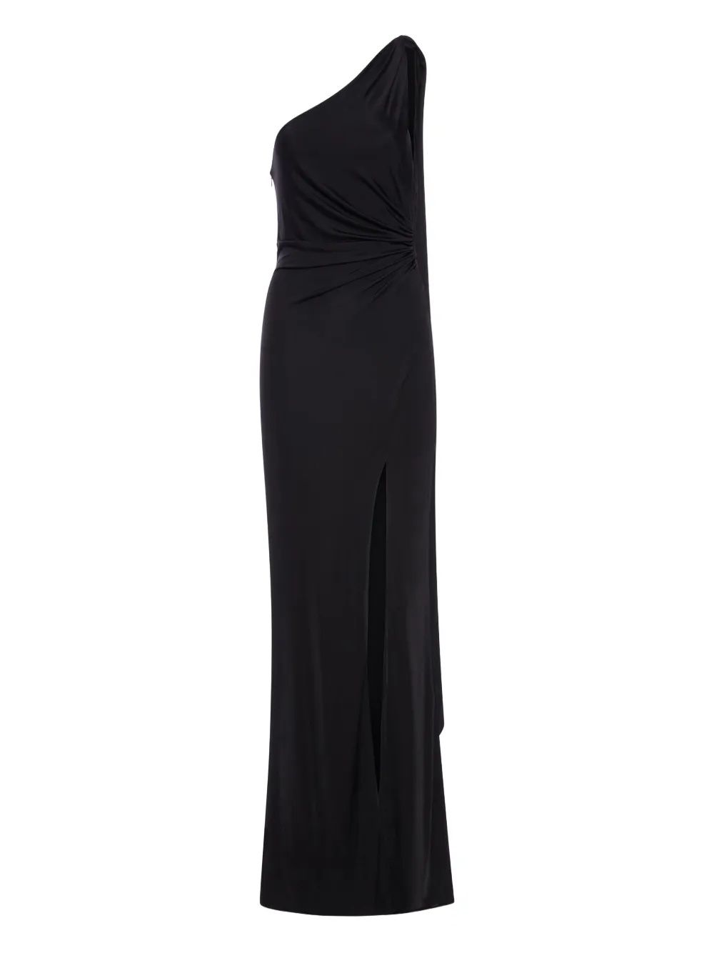 TOM FORD one-shoulder draped gown - Zwart