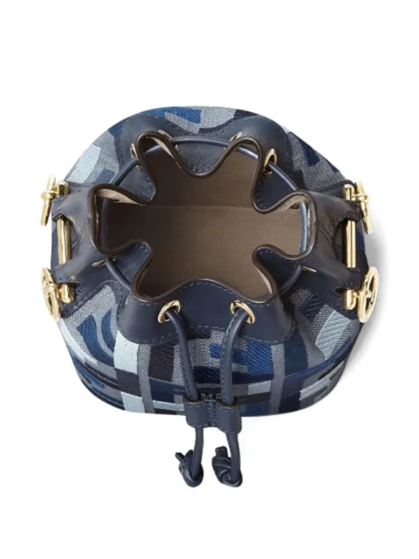 FENDI Mini Mon Tresor Bucket Bag | Blue | FARFETCH JO