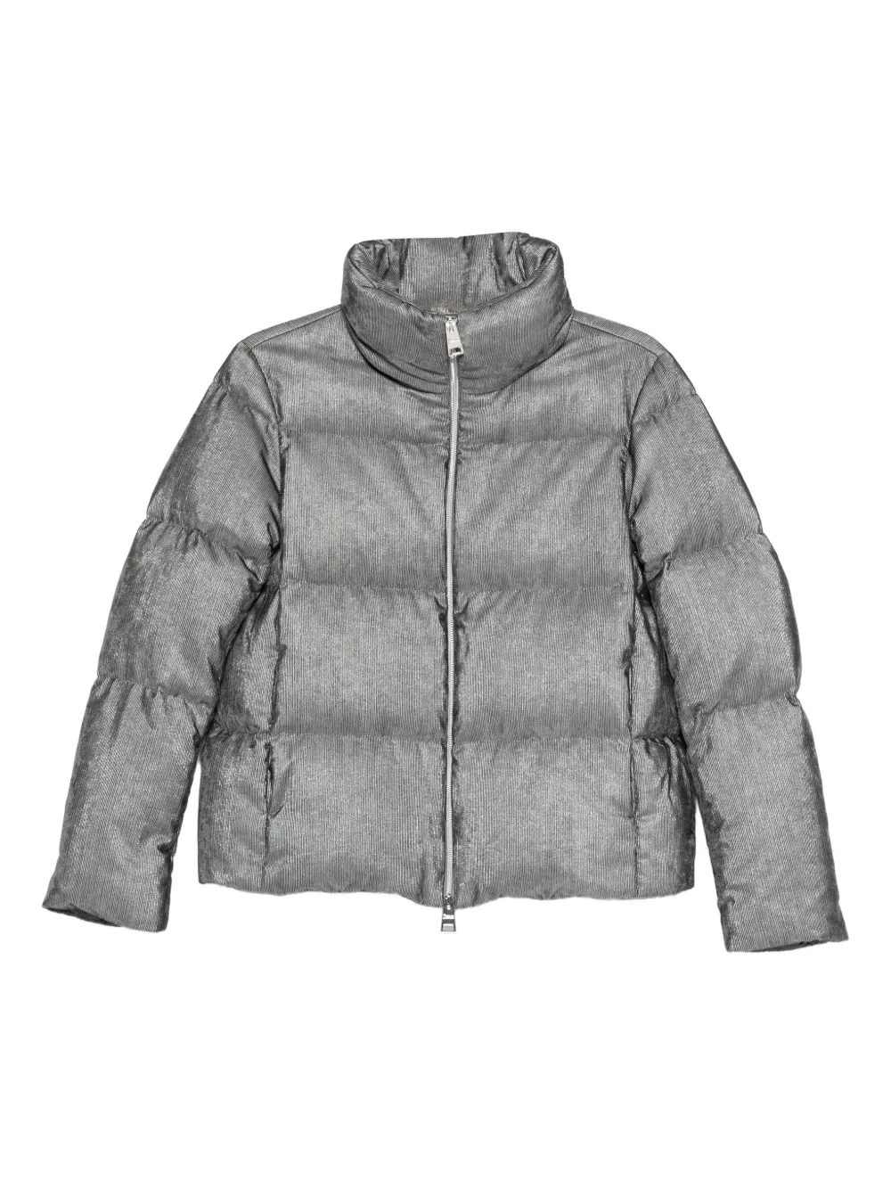 Herno metallic-effect quilted jacket | Grey | Image 1