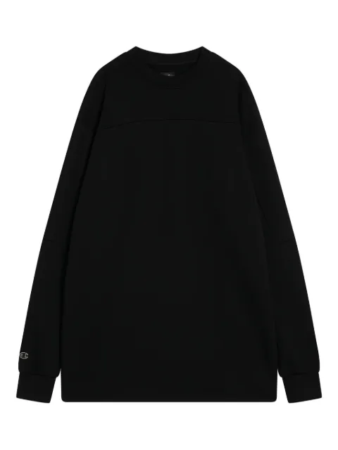 Rick Owens X Champion sudadera con cuello redondo y paneles