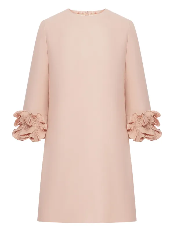 Valentino Garavani Ruffle-trim Mini Dress - Pink Valentino Garavani Ruffle-trim Mini Dress - Pink