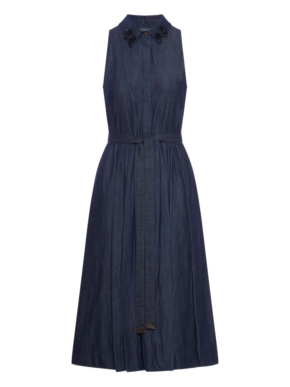 Max Mara Mouwloze spijkerjurk Blauw