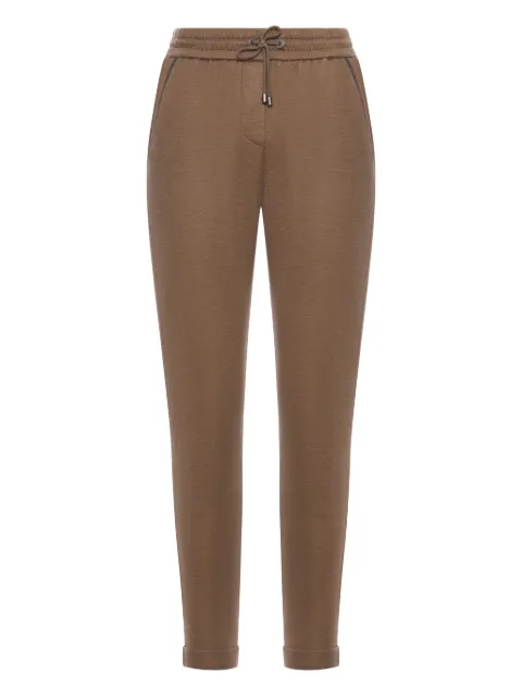 Brunello Cucinelli drawstring-waist tapered trousers