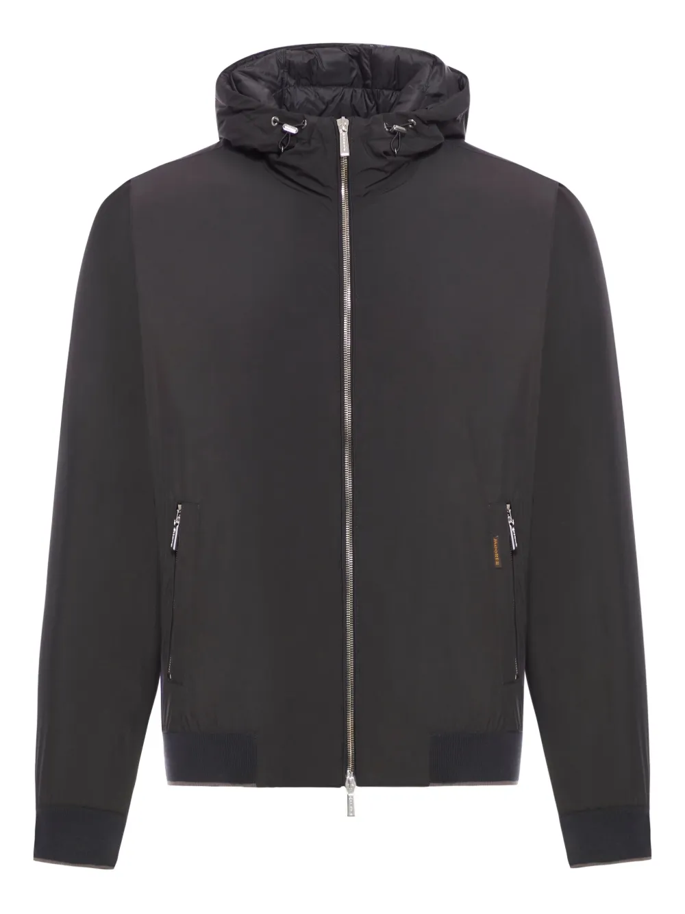 Moorer hooded zip-up jacket | Black | Image 1