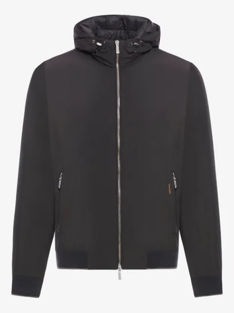 Moorer hooded zip-up jacket