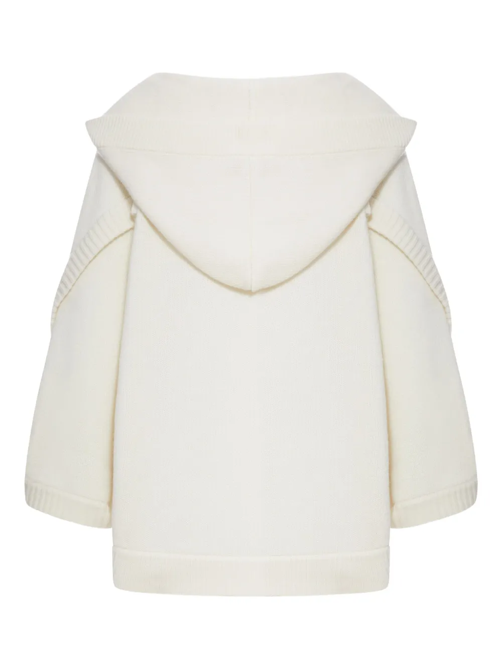 Max Mara Vest met capuchon Wit